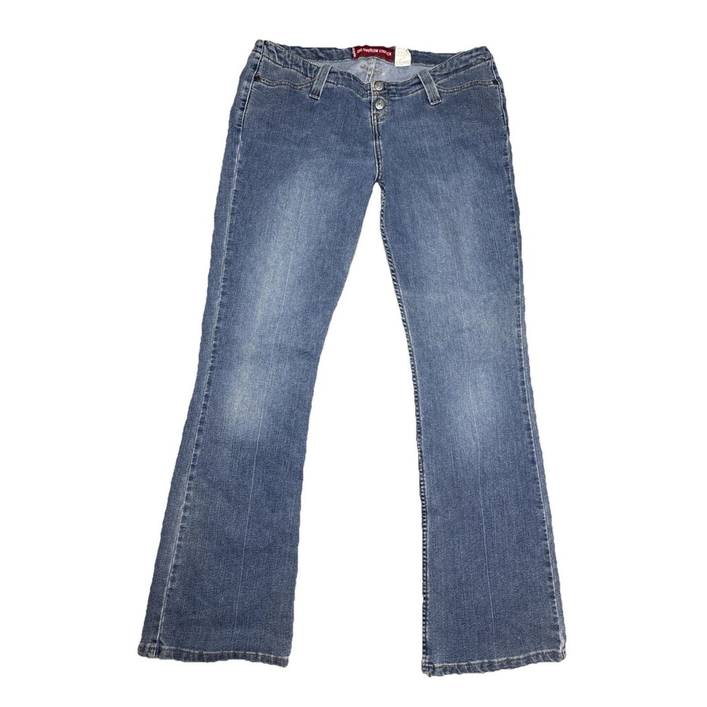 Levis Y2K Too Superlow 520 Jeans Womens 13 Jr Wash Blue Bootcut Low Rise 31in Se